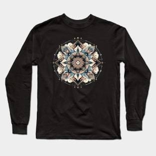 Mandala geometric pattern Long Sleeve T-Shirt